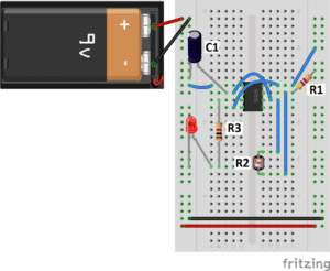555 Timer Photoresistor Circuit Diagram