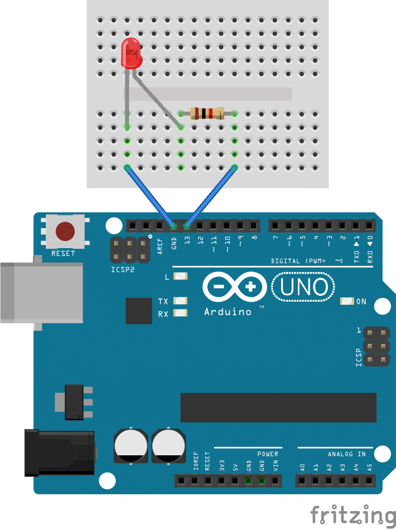 Getting Started with the Arduino - Controlling the LED ...
