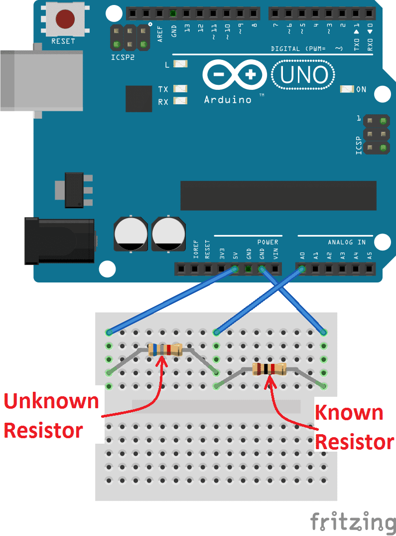 Arduino Resistor Chart