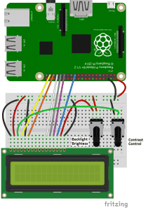 Raspberry Pi LCD 4 bit mode