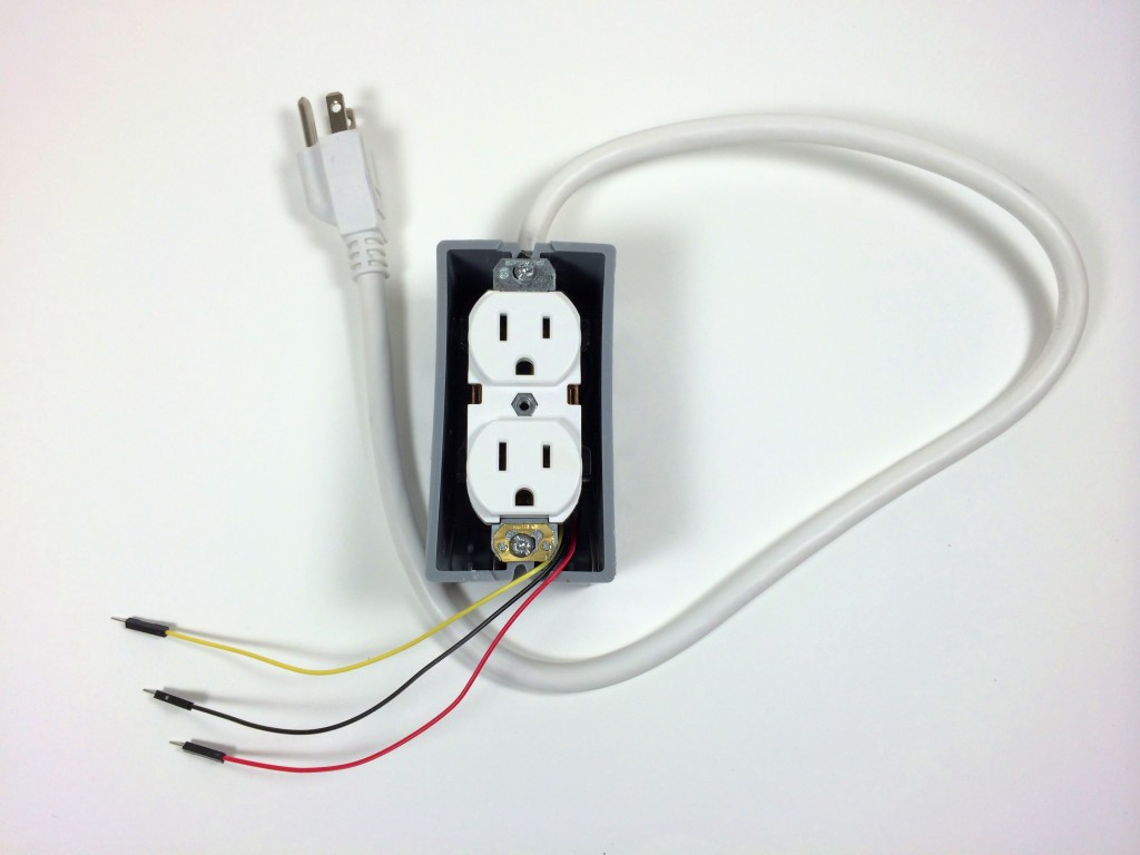 Build an Arduino Controlled Power Outlet - Without Electrical Box Cover Plate