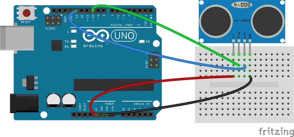 Arduino Ultrasonic Range Finder