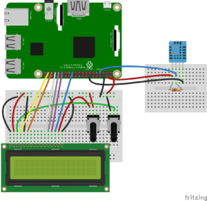 How to Setup the DHT11 on the Raspberry Pi - Four pin DHT11 LCD Wiring Diagram