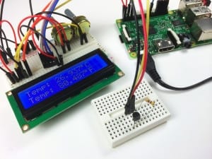Raspberry Pi DS18B20 Temperature Sensor Tutorial - DS18B20 LCD Output