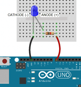 Arduino 7 Segment Display Tutorial - Anode to GPIO