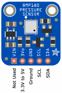 Arduino Pressure Sensor Tutorial - BMP180 Pin Diagram