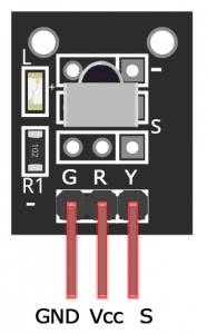 IR Receiver Breakout Board Pinout Diagram