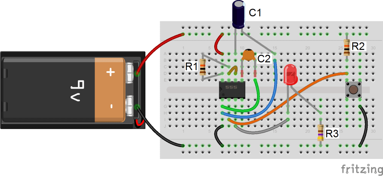 555 Timer - Monostable