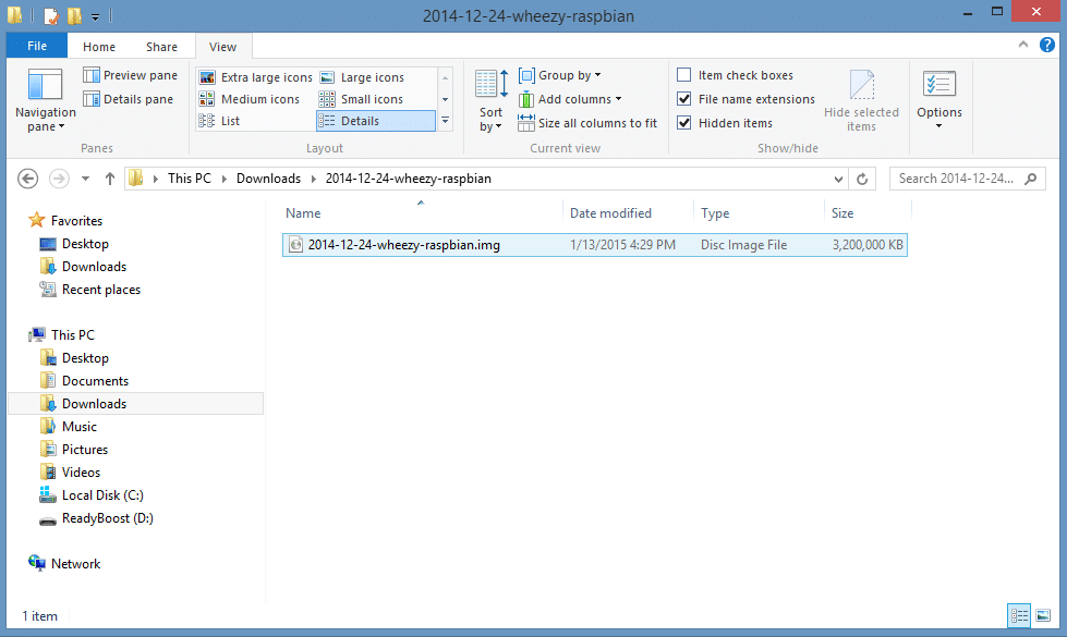Raspbian Inage File