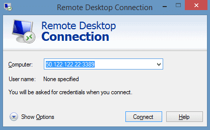 connessione desktop remoto