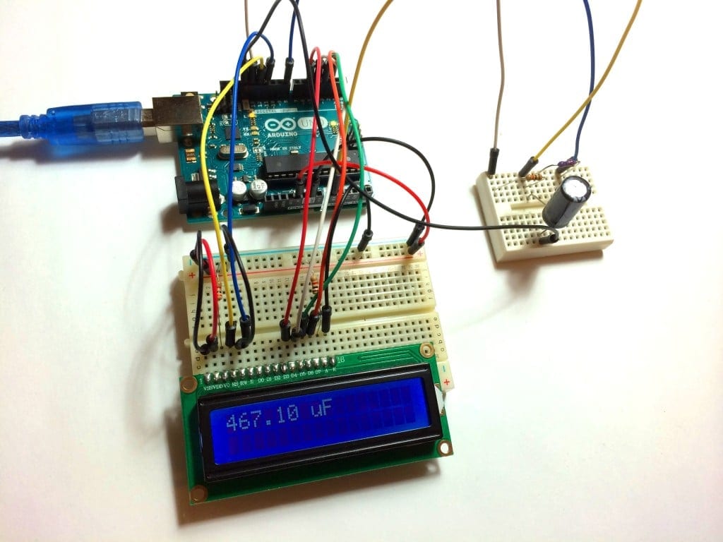 Arduino Capacitance Meter with LCD Output