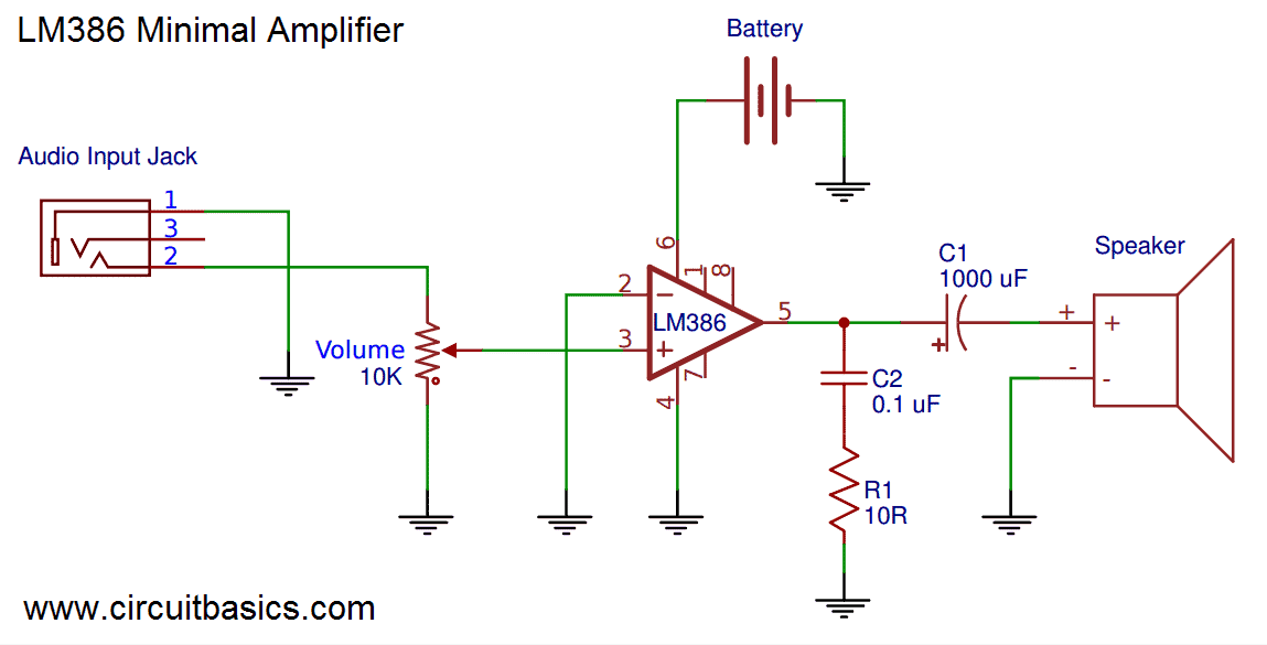 2 X 60 W Audio Amplifier Circuit