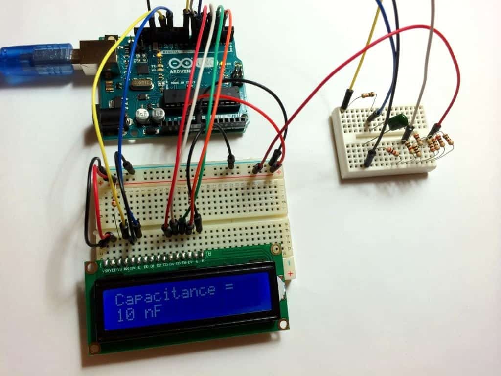 High Accuracy Capacitance Meter with LCD Output