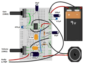 LM386 Audio Amplifier Great Sounding Amp Diagram