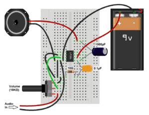 LM386 Audio Amplifier Minimal With Star Ground