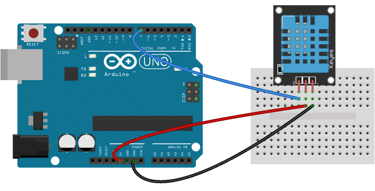 DHT11 to Arduino