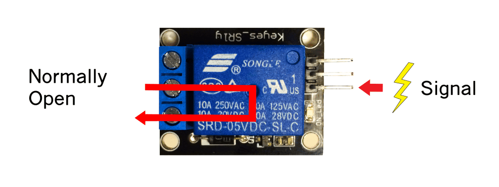 5V Relay Normally Open Terminal