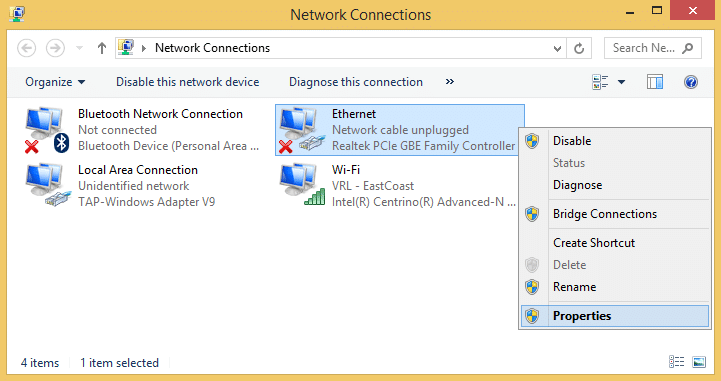 How to Connect your Raspberry Pi Directly to your Laptop or Desktop with an Ethernet Cable - Network Connections