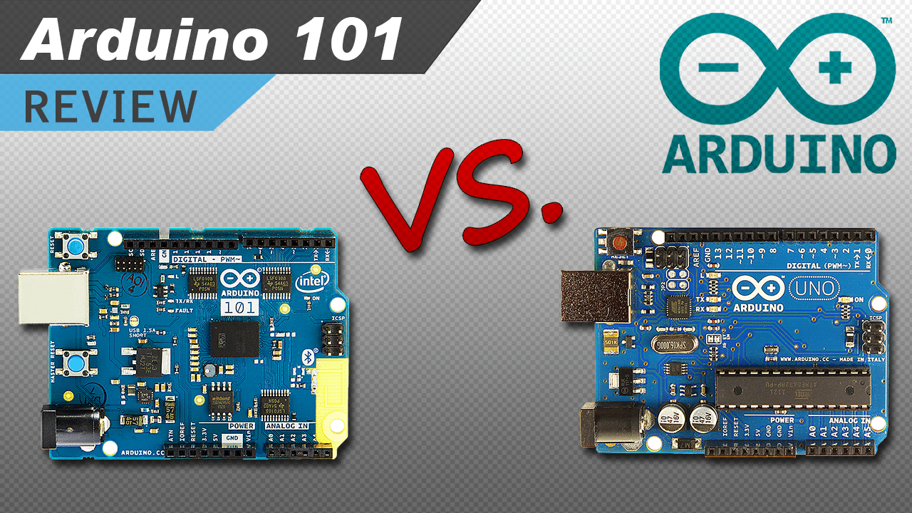 [VIDEO] The New Arduino 101 (Genuino 101) –  Unboxing, Set Up, and Comparing it to the Arduino Uno