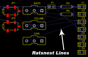 How to Make a Custom PCB - Ratsnest Lines