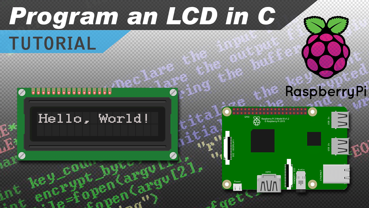 [VIDEO] How to Setup an LCD on the Raspberry Pi and Program it With C