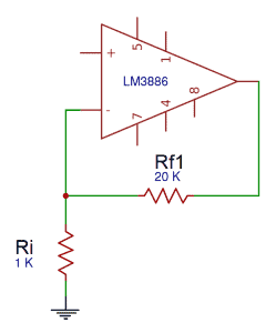 How to Design a Hi-Fi Audio Amplifier With an LM3886 - Rf1 and Ri Determine the Amplifiers Gain