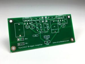 How to Build an Audio Amplifier With the TDA2003 - Bridged PCB Top