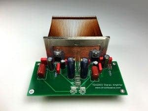 How to Build an Audio Amplifier With the TDA2003 - Stereo Assembled PCB With Heat Sink