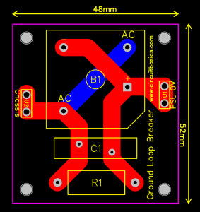 How to Design a Hi-Fi Audio Amplifier With an LM3886 - Ground Protection Circuit PCB Layout