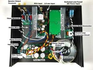 How to Design a Hi-Fi Audio Amplifier With an LM3886 - Wiring Layout in Chassis