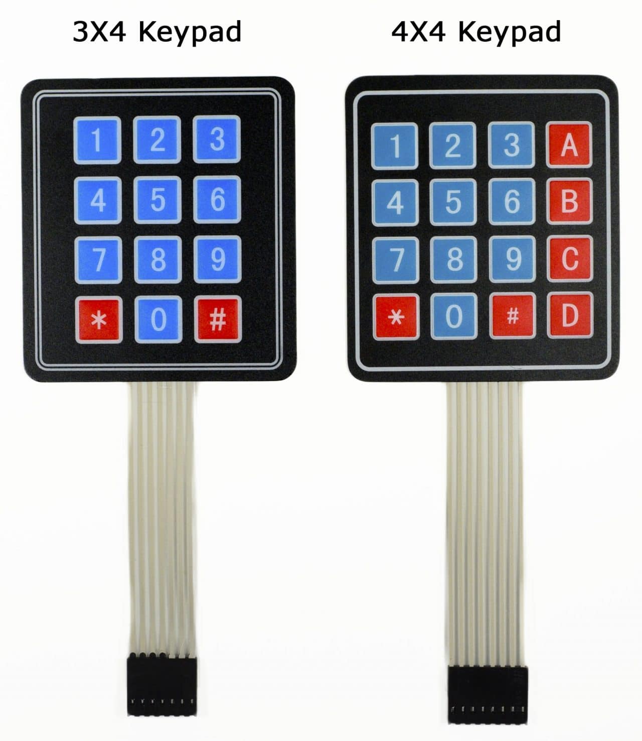 Arduino Keypad Tutorial - 3X4 and 4X4 Keypads