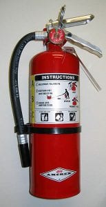 Working with Electronics Safely - Fire Extinguisher