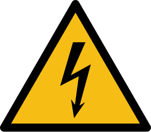 Working with Electronics Safely - high voltage warning