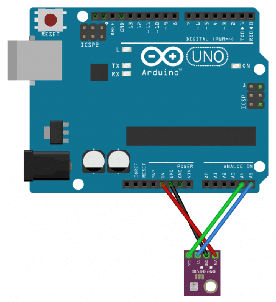  Arduino BMP280 Wiring Diagram