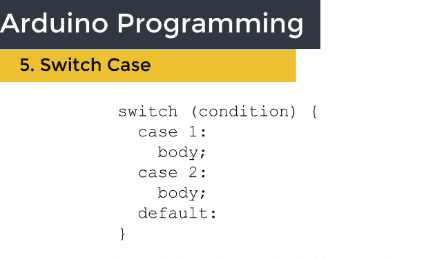 Using Switch Case Statements in Arduino Programming