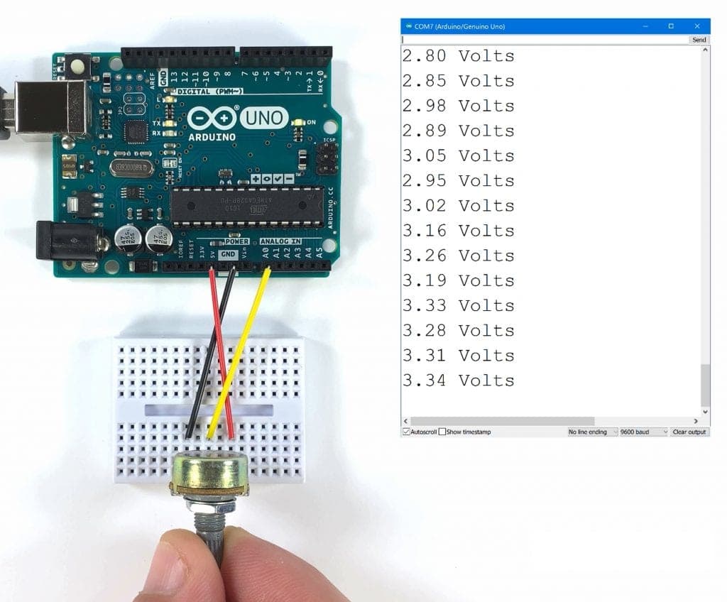 Potentiometer Voltage Output on Arduino Serial Monitor scaled.jpg