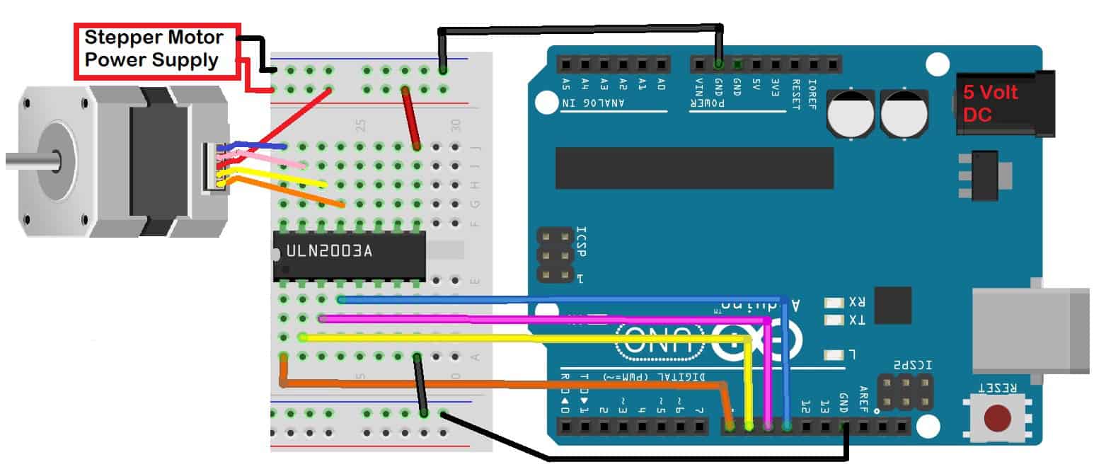 Stepper arduino using motor with Arduino Tutorial: