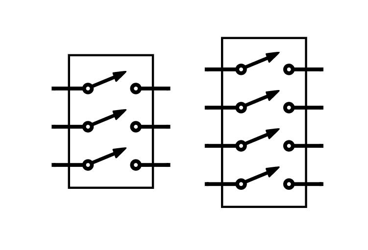 Buttons and switches - dip 3 and dip 4