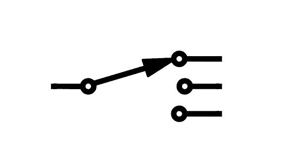 Buttons and switches - 3-position rotary switch