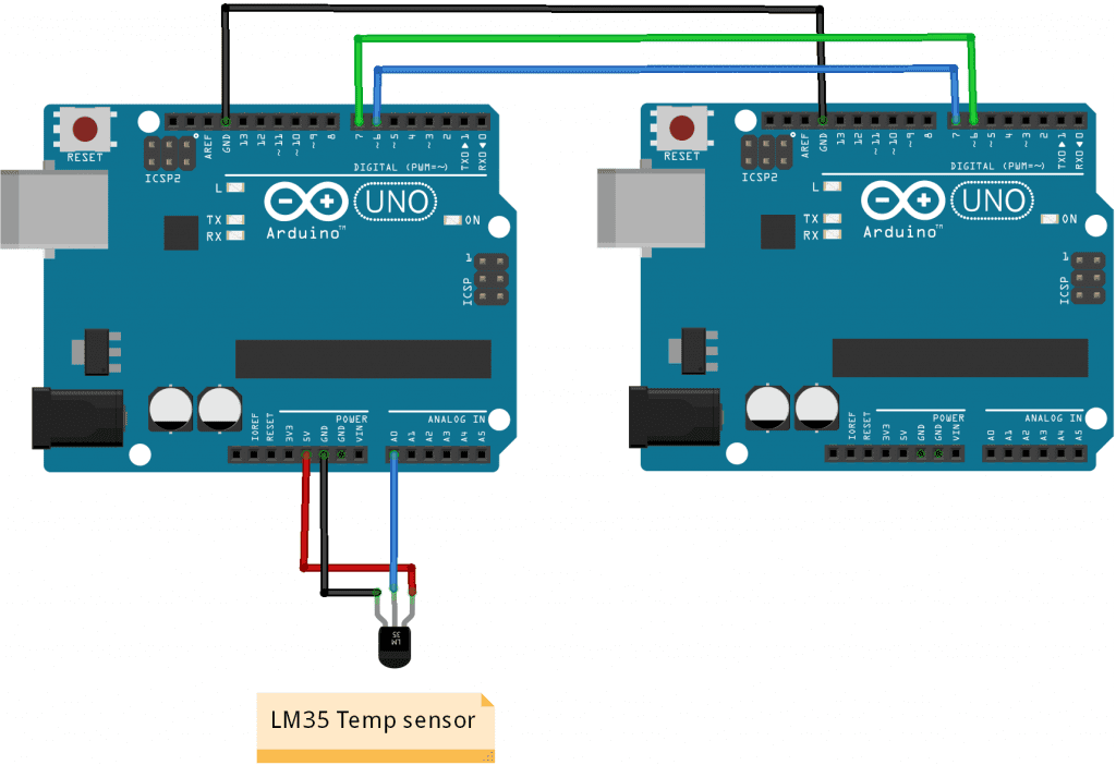 Wired Communication Between Arduinos - Circuit Basics