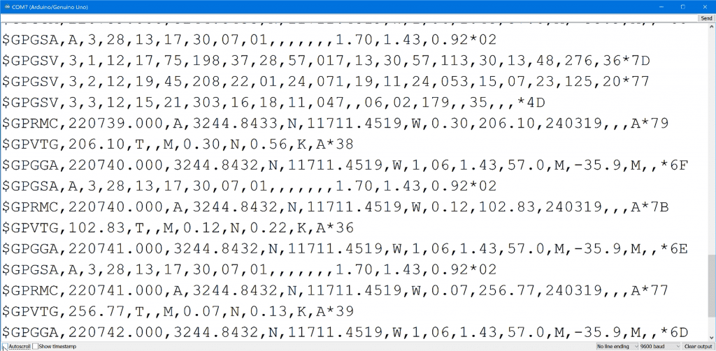 Arduino GPS Sensor NMEA Sentences Output on Serial Monitor.png