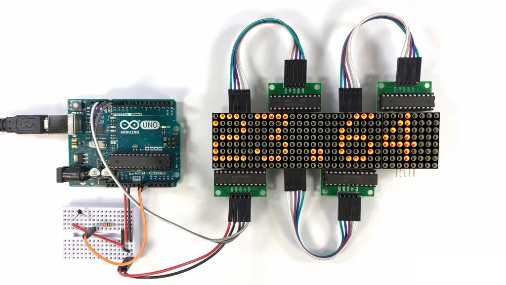 Basic LED Matrix with Arduino - YouTube