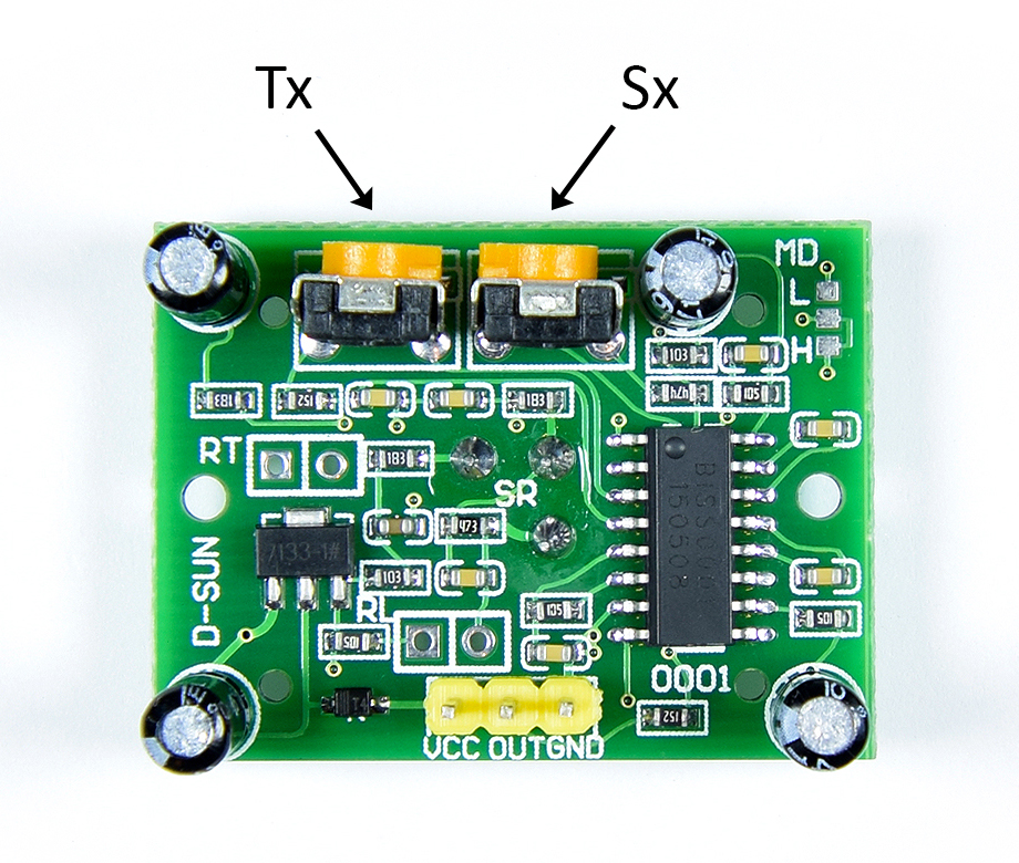HC-SR501 Passive Infrared Motion Sensor Tx and Sx Potentiometers.jpg
