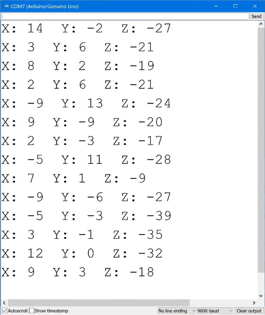 L3GD20H Gyroscope Raw Output on Arduino Serial Monitor.png