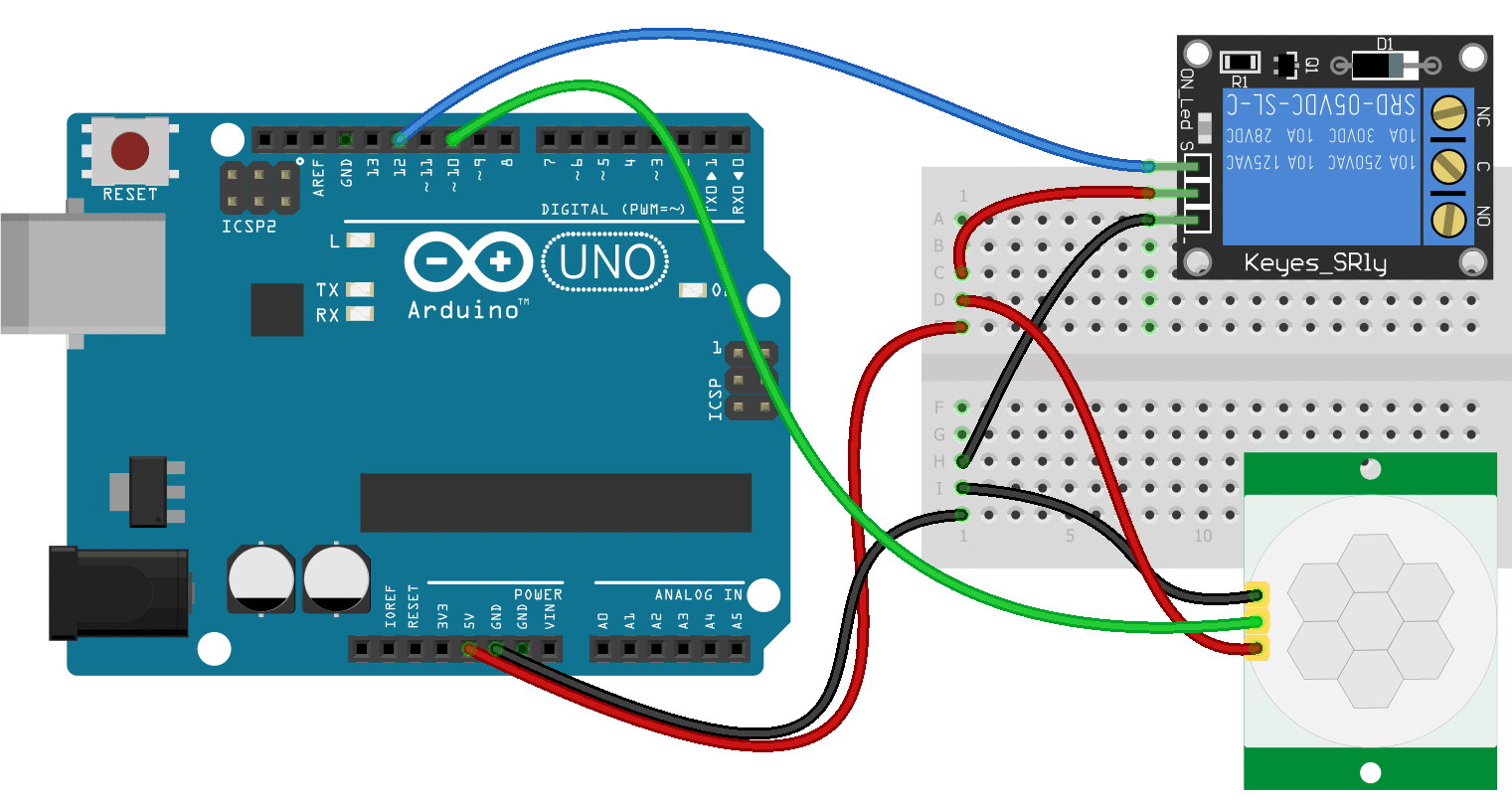 How to Setup Passive Infrared (PIR) Motion Sensors on the Arduino - Circuit  Basics