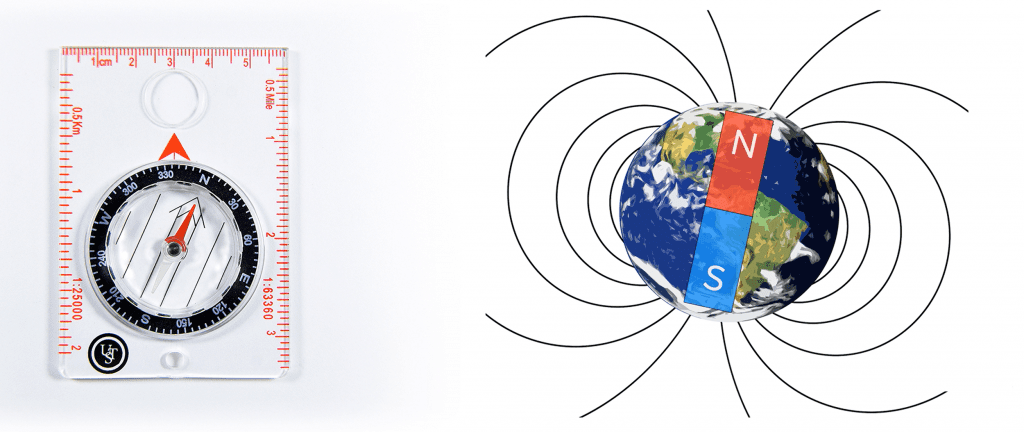  North Pole of Earth vs North Direction on a Compass