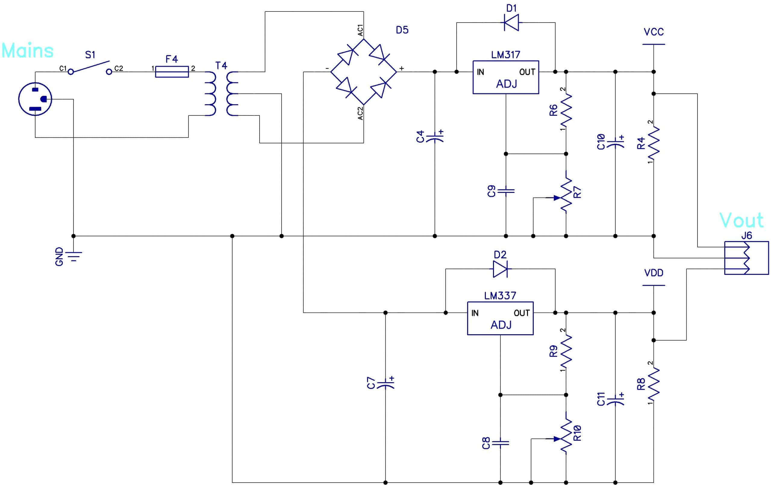 How to Make an Adjustable Power Supply, Variable power supply Home