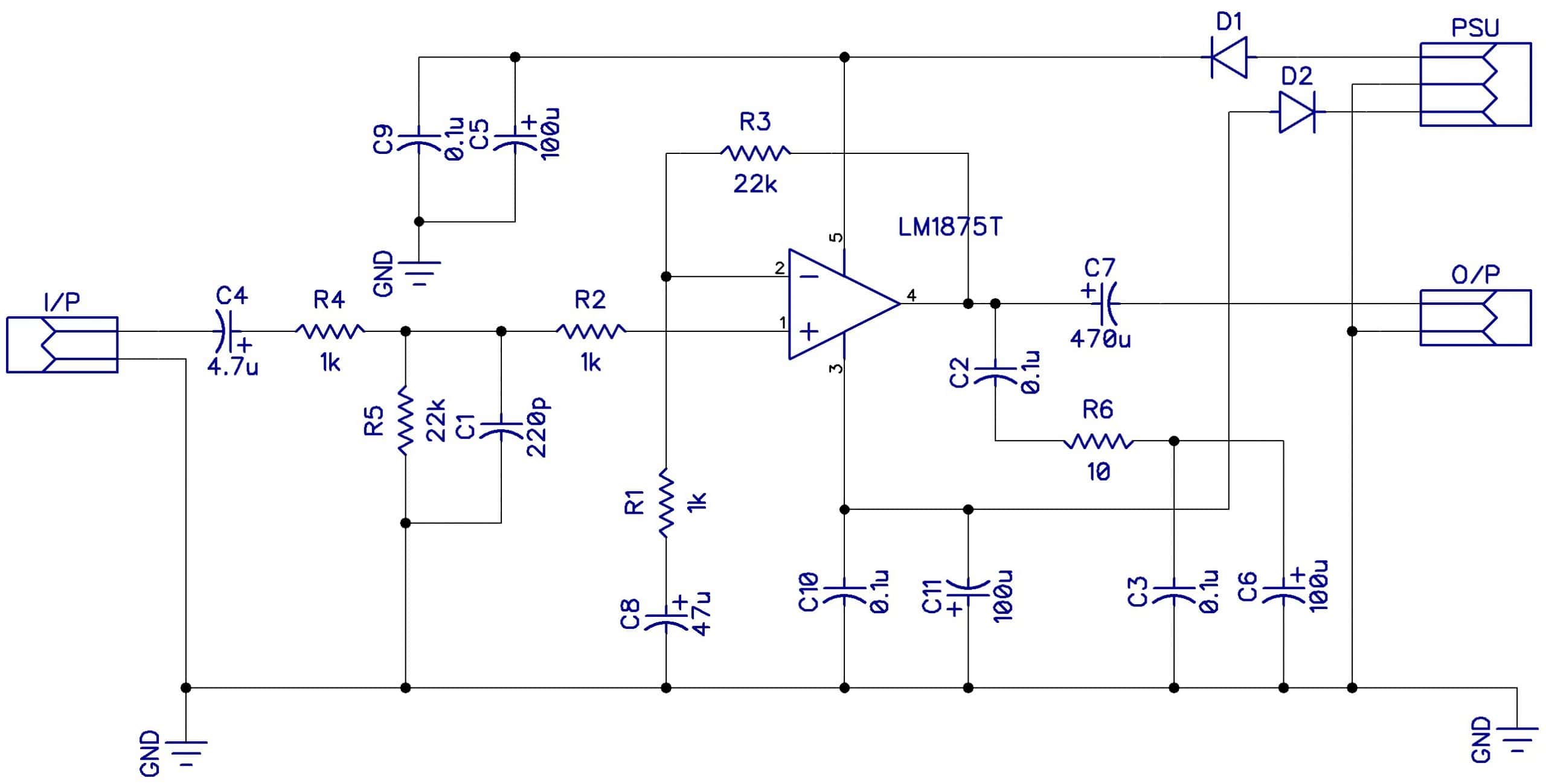 Build a High Quality Audio Amplifier with the LM1875