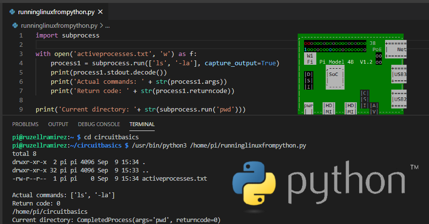 How to Run Linux Commands With Python on the Raspberry Pi