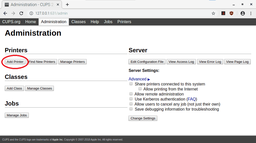 Setting up Network Printer with Raspberry Pi and CUPS